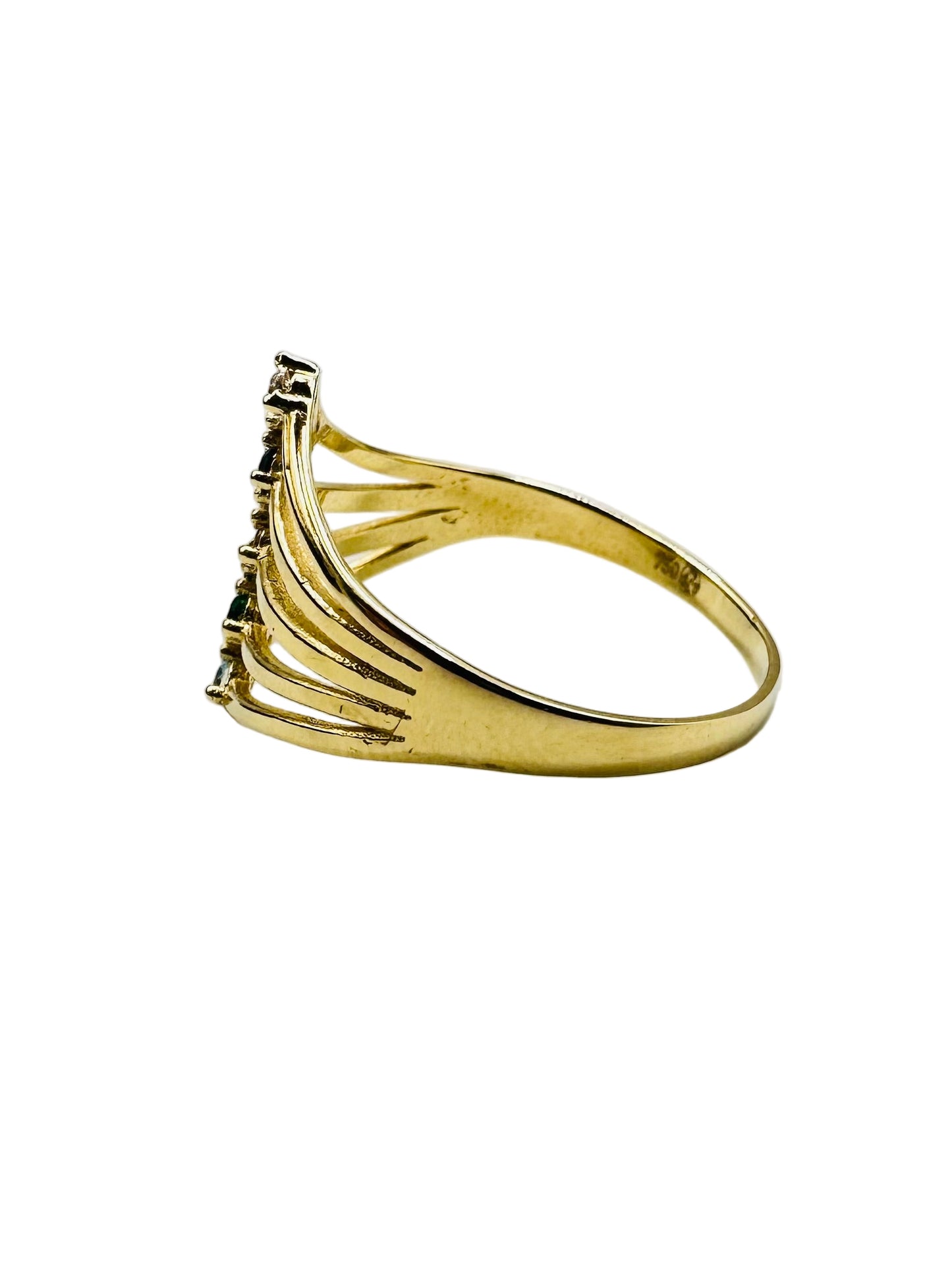 Bague Multicolore en Or Jaune 18 Carats