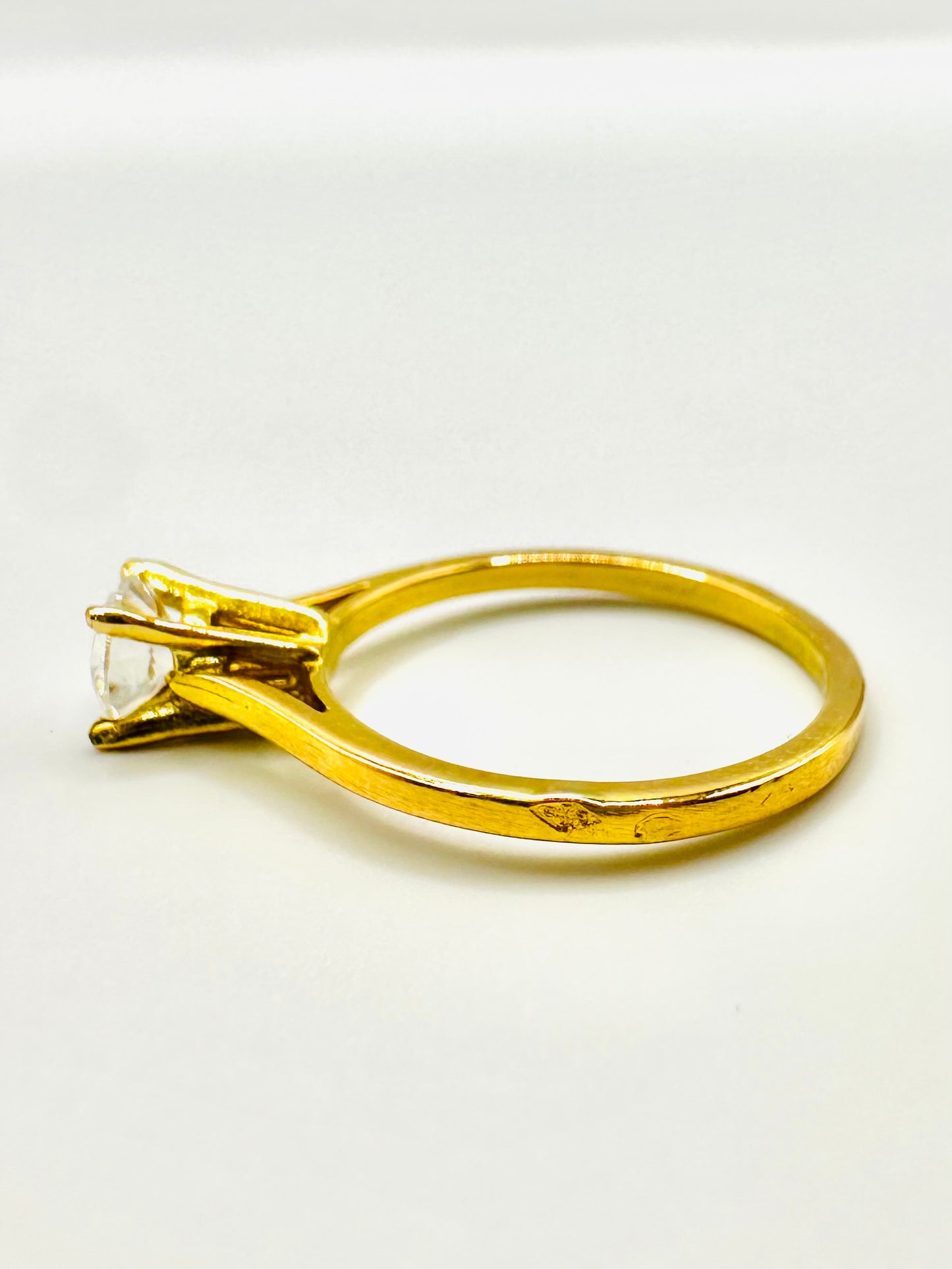 Solitaire en Or Jaune 18 Carats