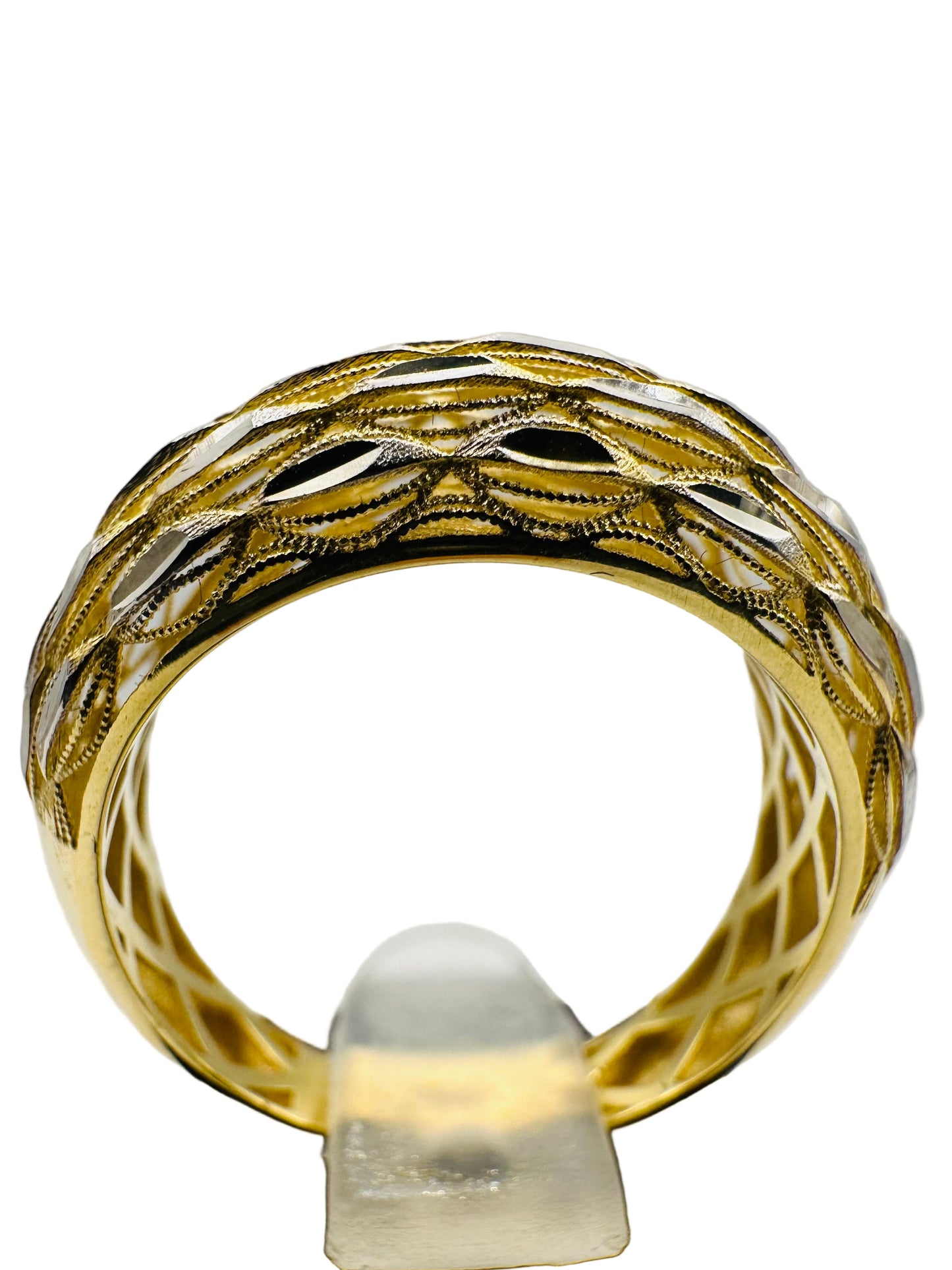 Bague Bombée en Or Jaune 18 Carats