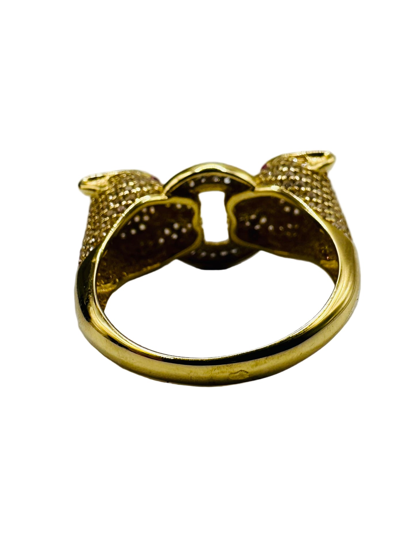 Bague double tête de panthère 🐆 en Or 18 carats
