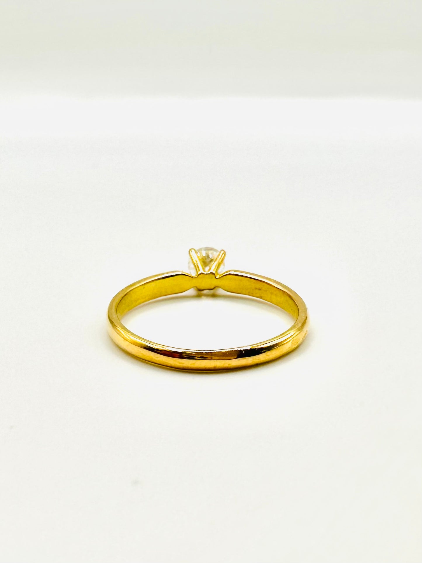Solitaire en Or Jaune 18 Carats