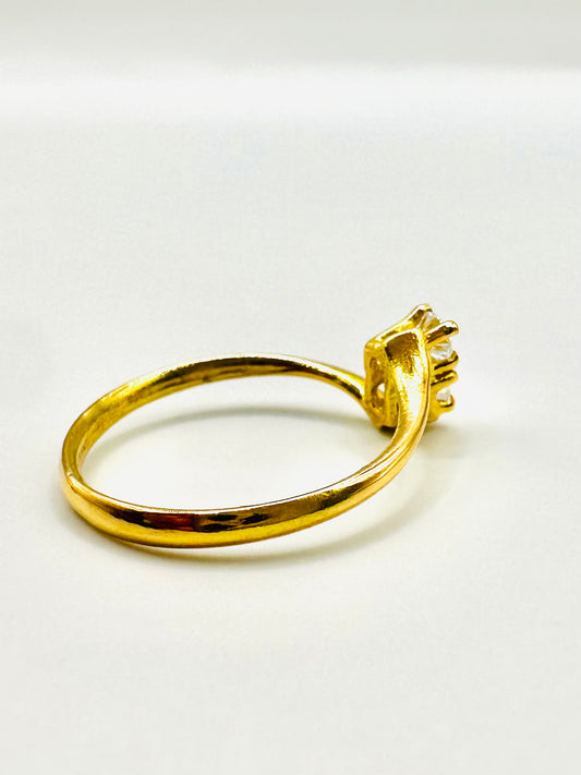 Alliance “Toi et Moi” en Or Jaune 18 Carats