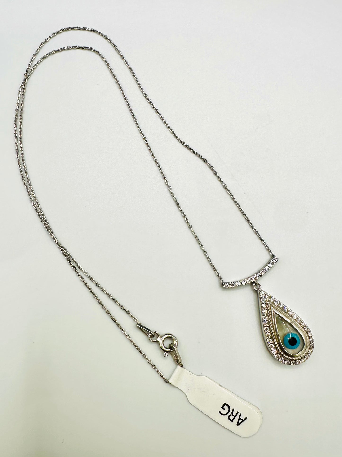 Chaîne en argent 925 avec pendentif “Œil”