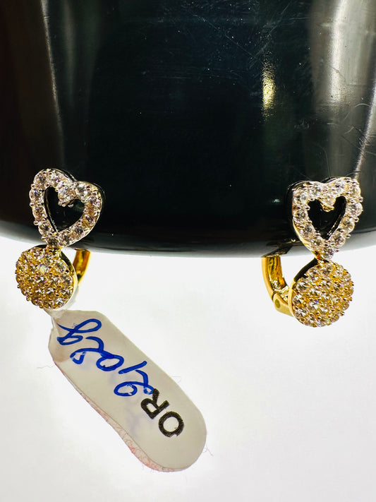 Boucles d’Oreilles Petit Cœur ❣️Or 750/1000