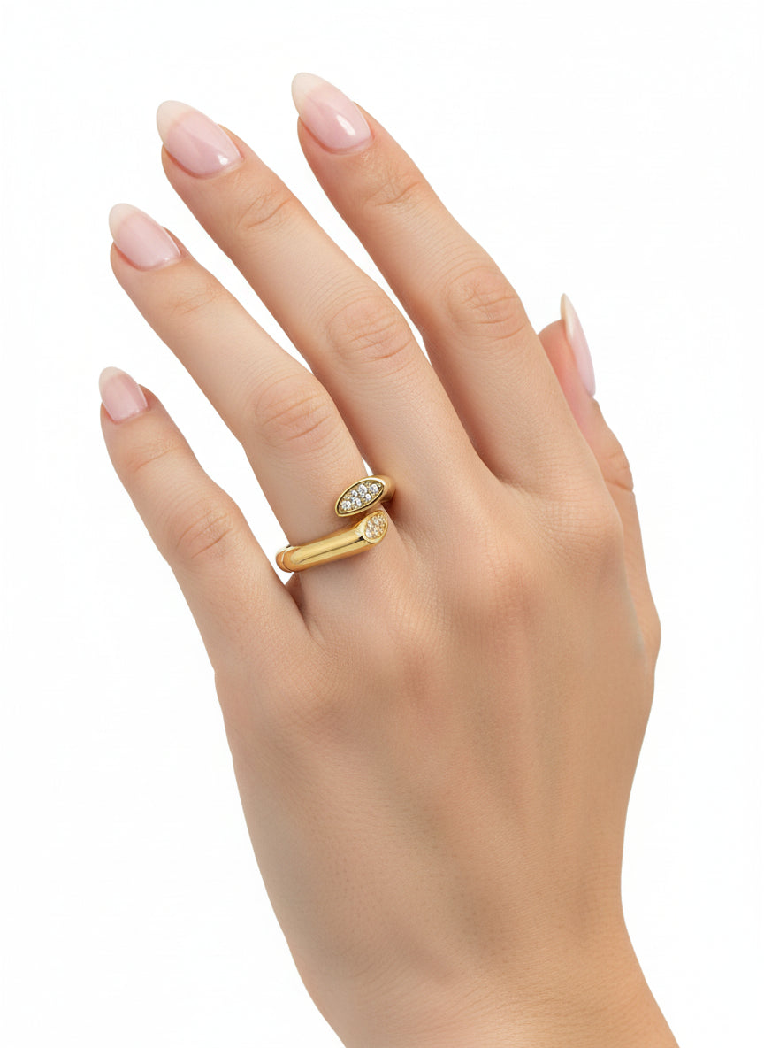 Bague Ajustable en Or Jaune 18 Carats