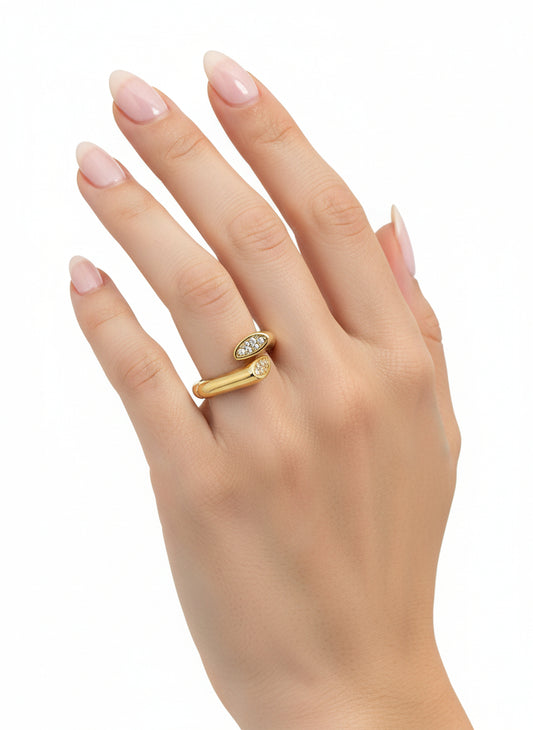 Bague Ajustable en Or Jaune 18 Carats