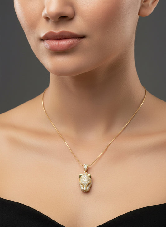 Pendentif tête de panthère 🐆 en or 18 carats
