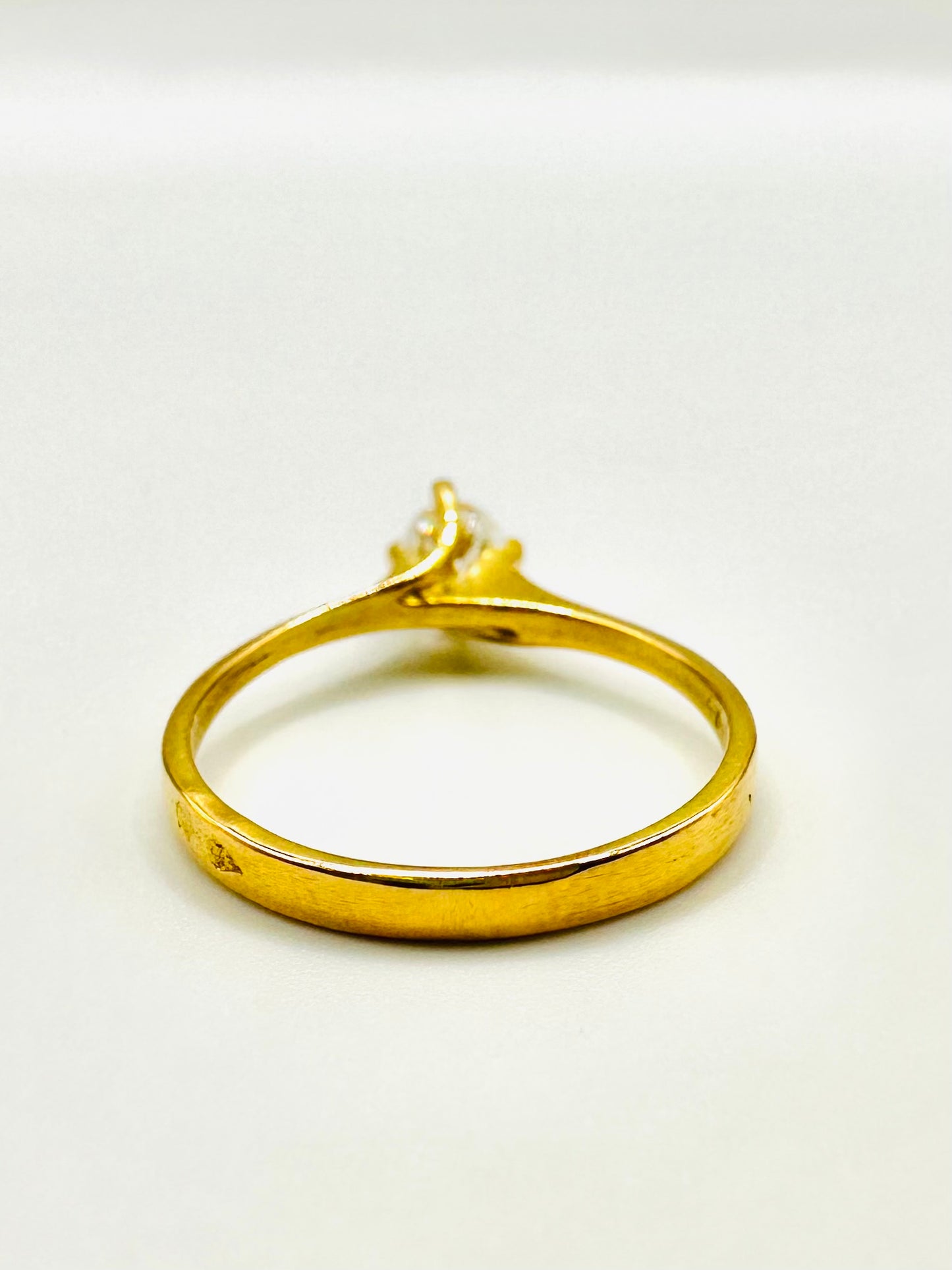 Solitaire en Or Jaune 18 Carats