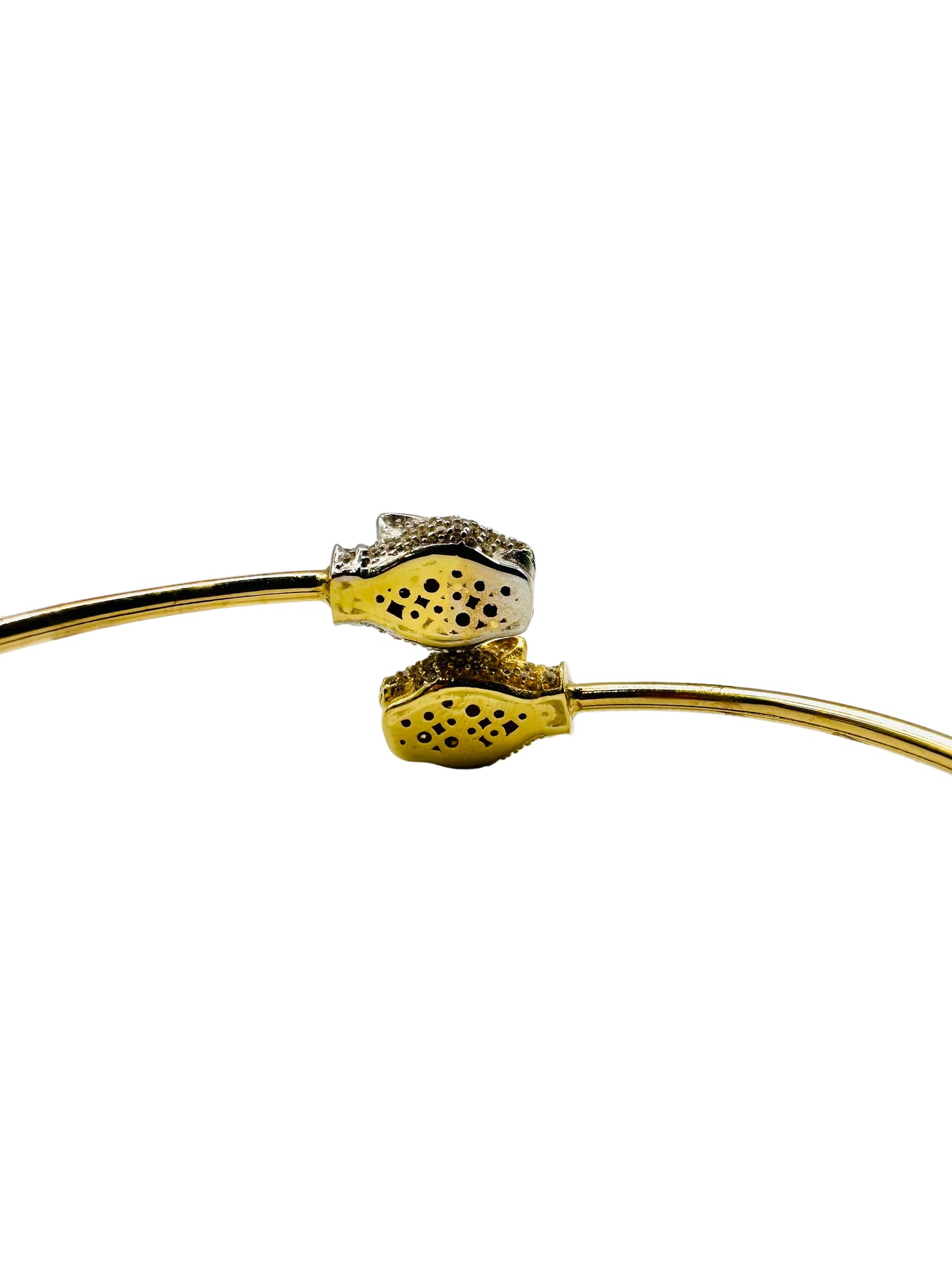 Bracelet double tête de panthère 🐆 en or 18 carats