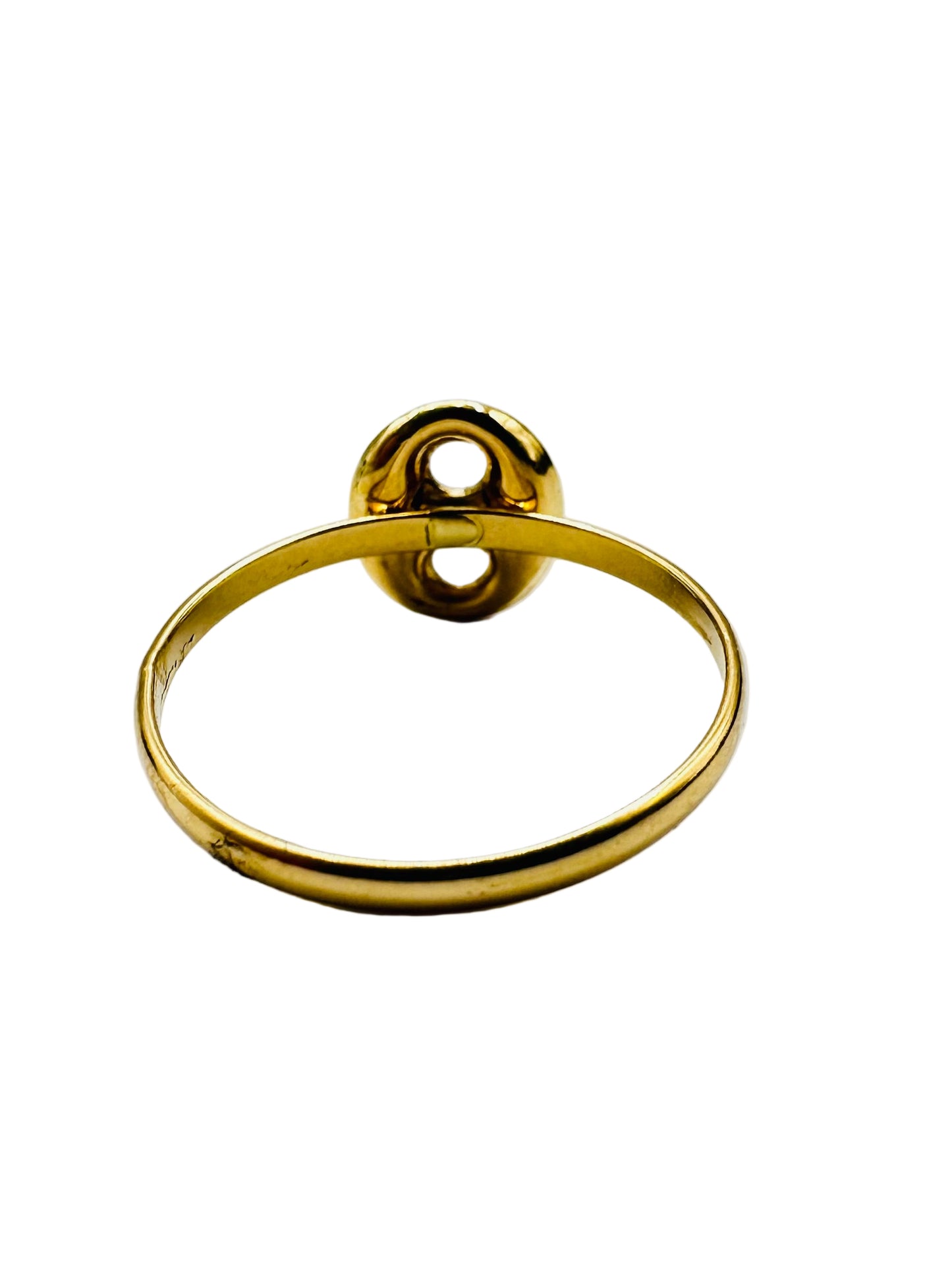 Bague Graine de Café en Or Jaune 18 Carats