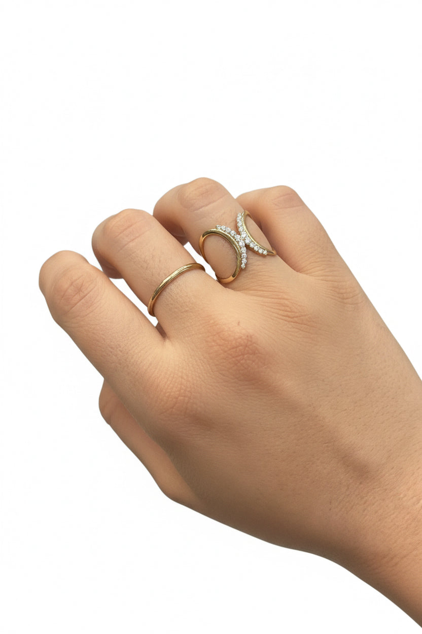 Bague élégante en or 750/1000