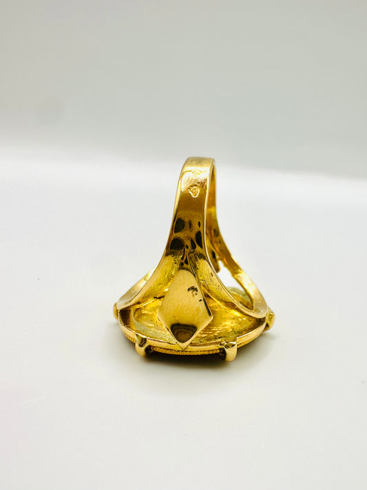 Bague Porte-Pièce “Napoléon 10 Francs” – Or 18 et 21 carats ~ 6 griffes