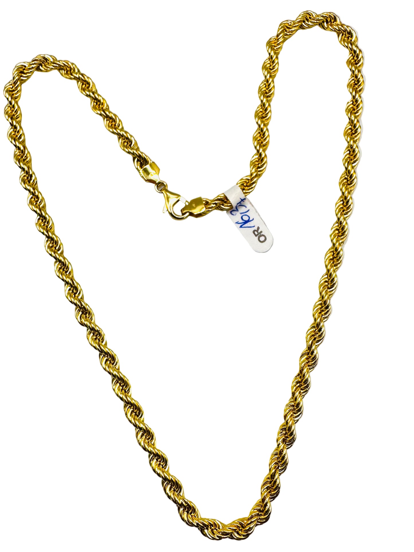 Chaîne maille torsadée Or 750/1000