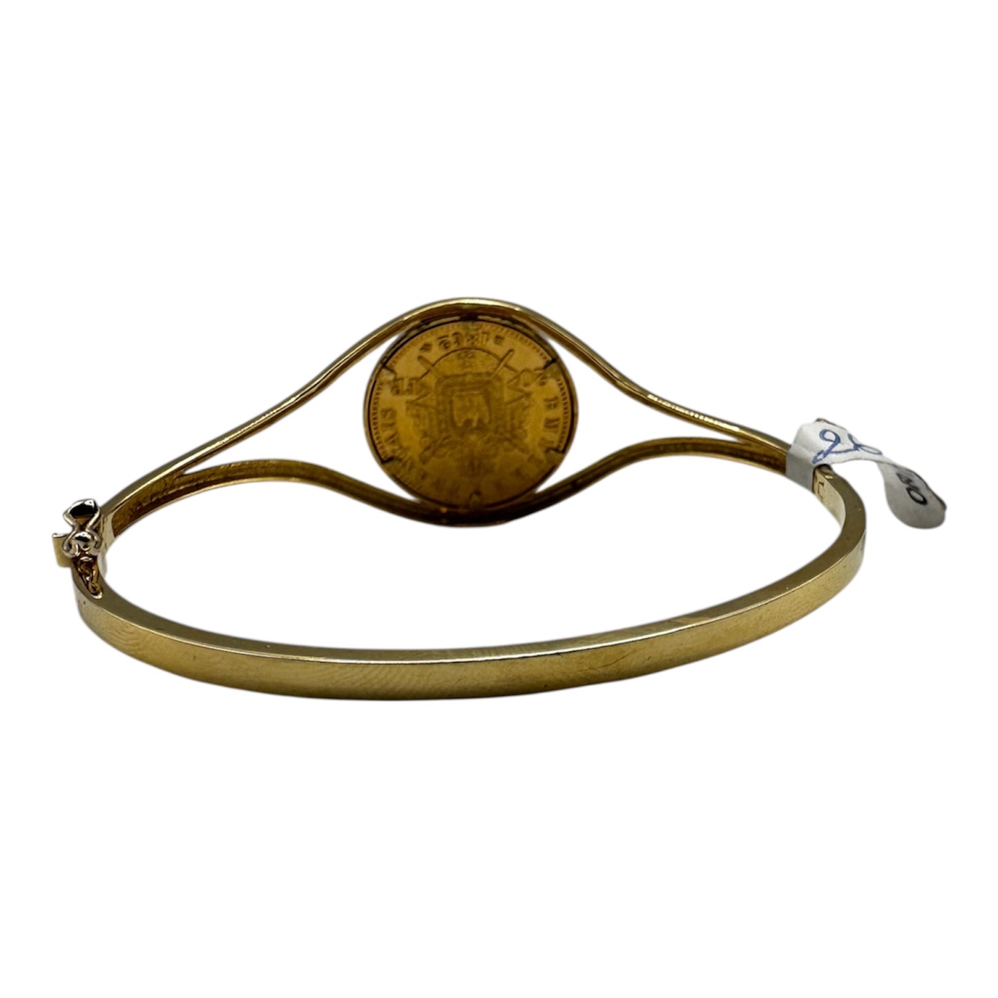 Bracelet porte-pièce « Napoléon »Or 18K & Pièce 20 Francs Or 21,6K