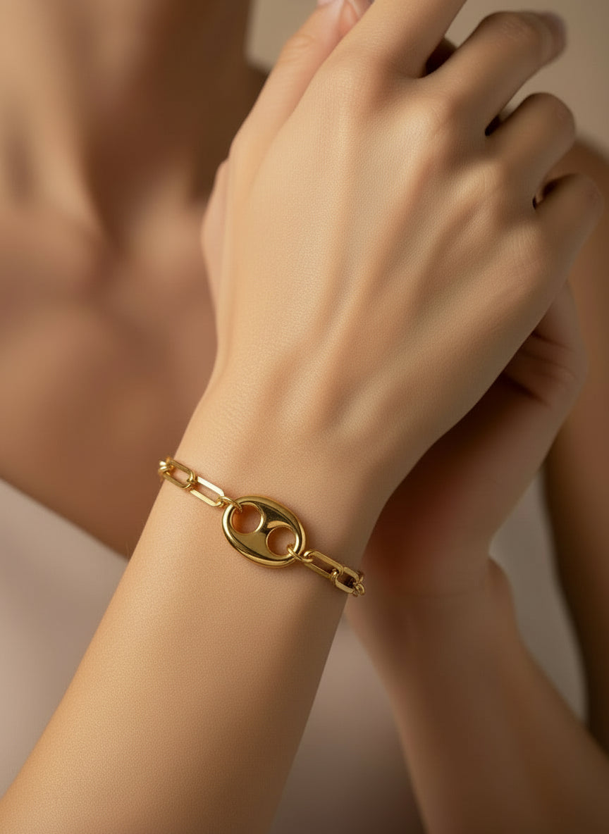 Bracelet Graine de café en Or 750/1000