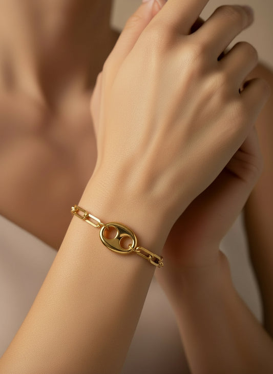 Bracelet Graine de café en Or 750/1000