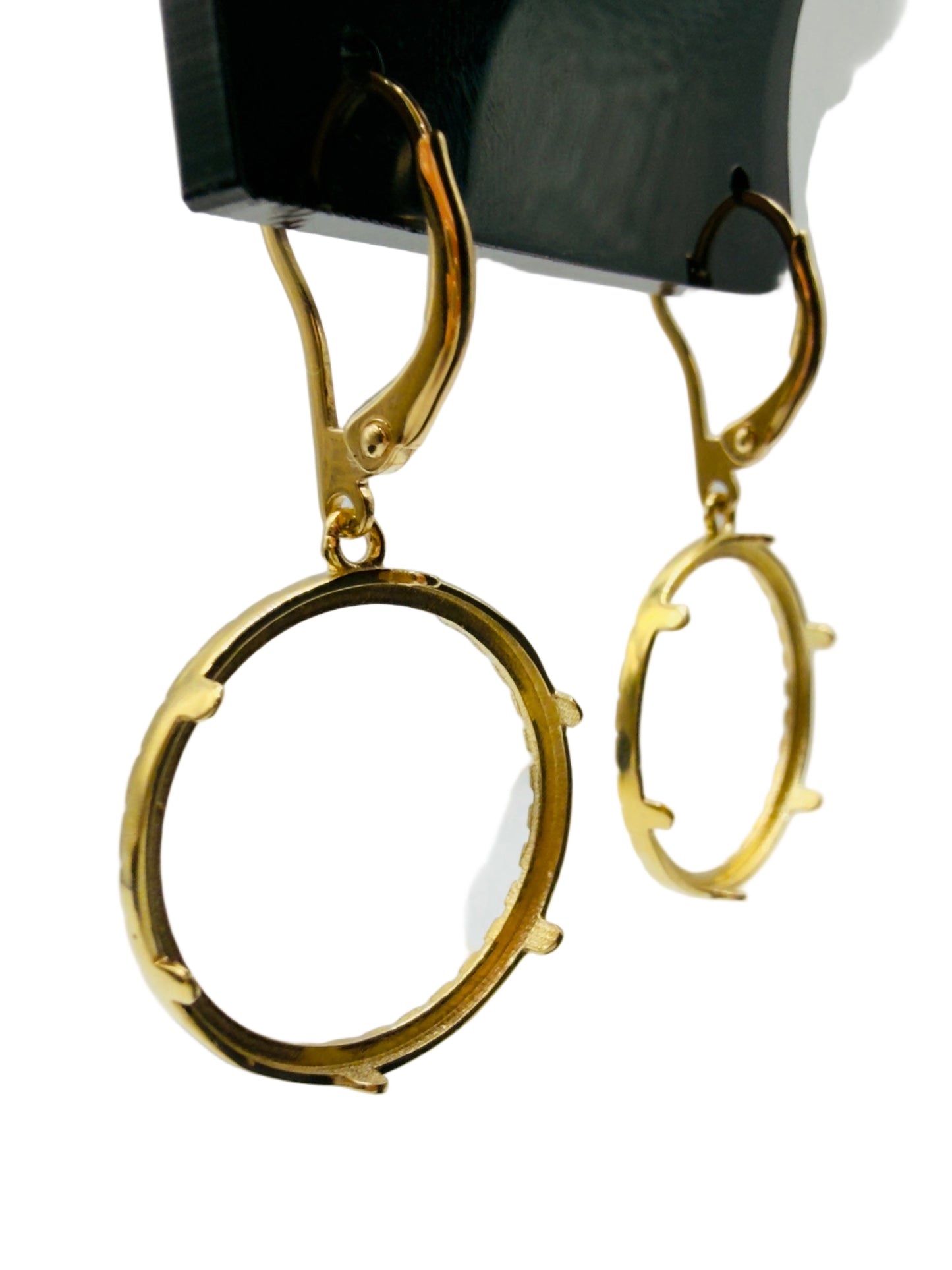 Boucles D’oreilles Porte Pièce 10 Francs 750/1000