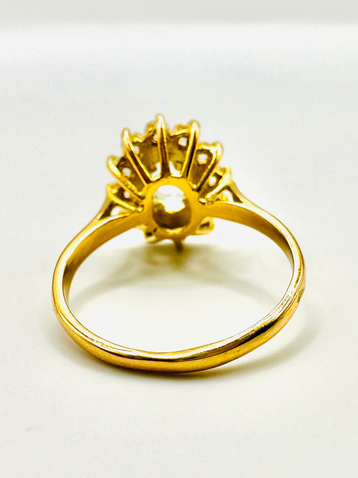 Bague Marguerite En Or Jaune 18 Carats