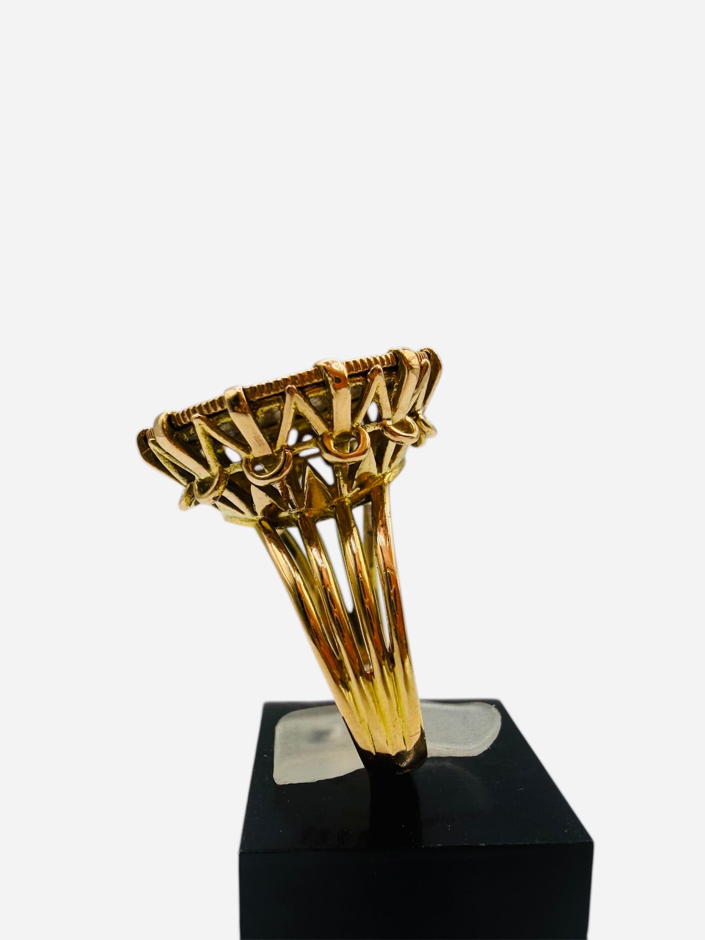 Bague porte pièce Marianne 10 francs 21,6&18 carats