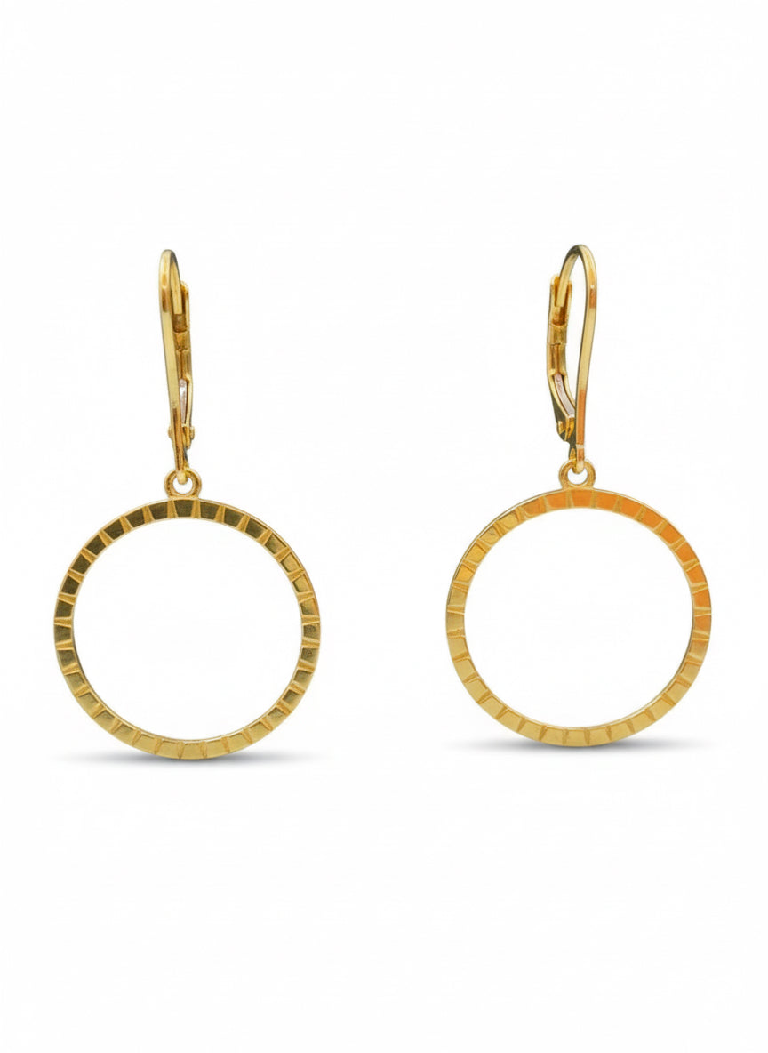 Boucles D’oreilles Porte Pièce 10 Francs 750/1000