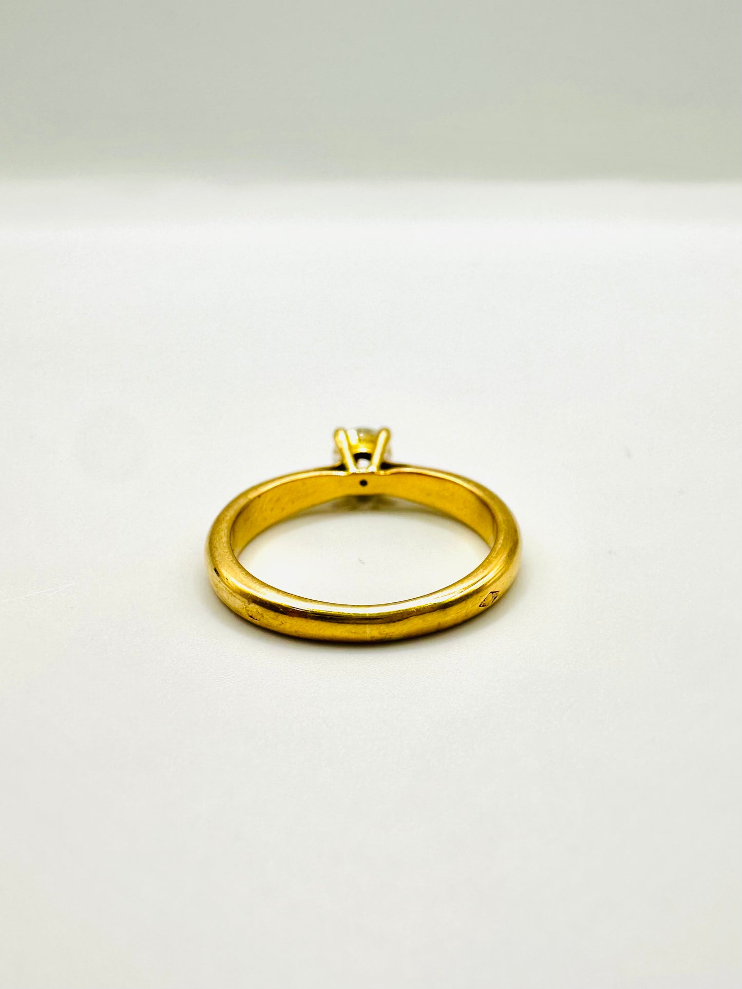 Bague de Mariage Solitaire En Or 18 Carats