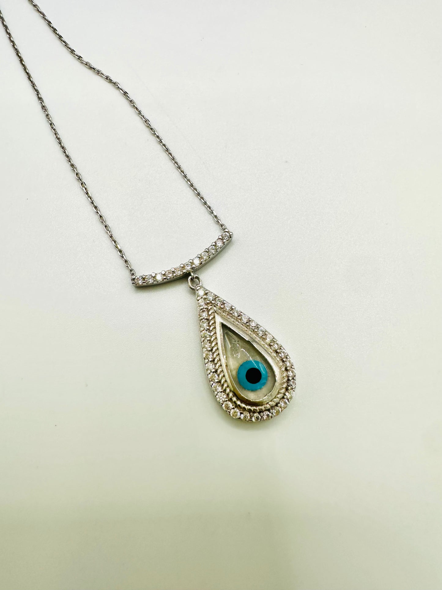 Chaîne en argent 925 avec pendentif “Œil”