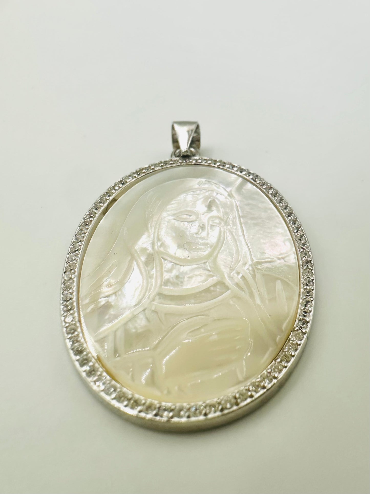 Pendentif En Argent 925 ~ La Vierge