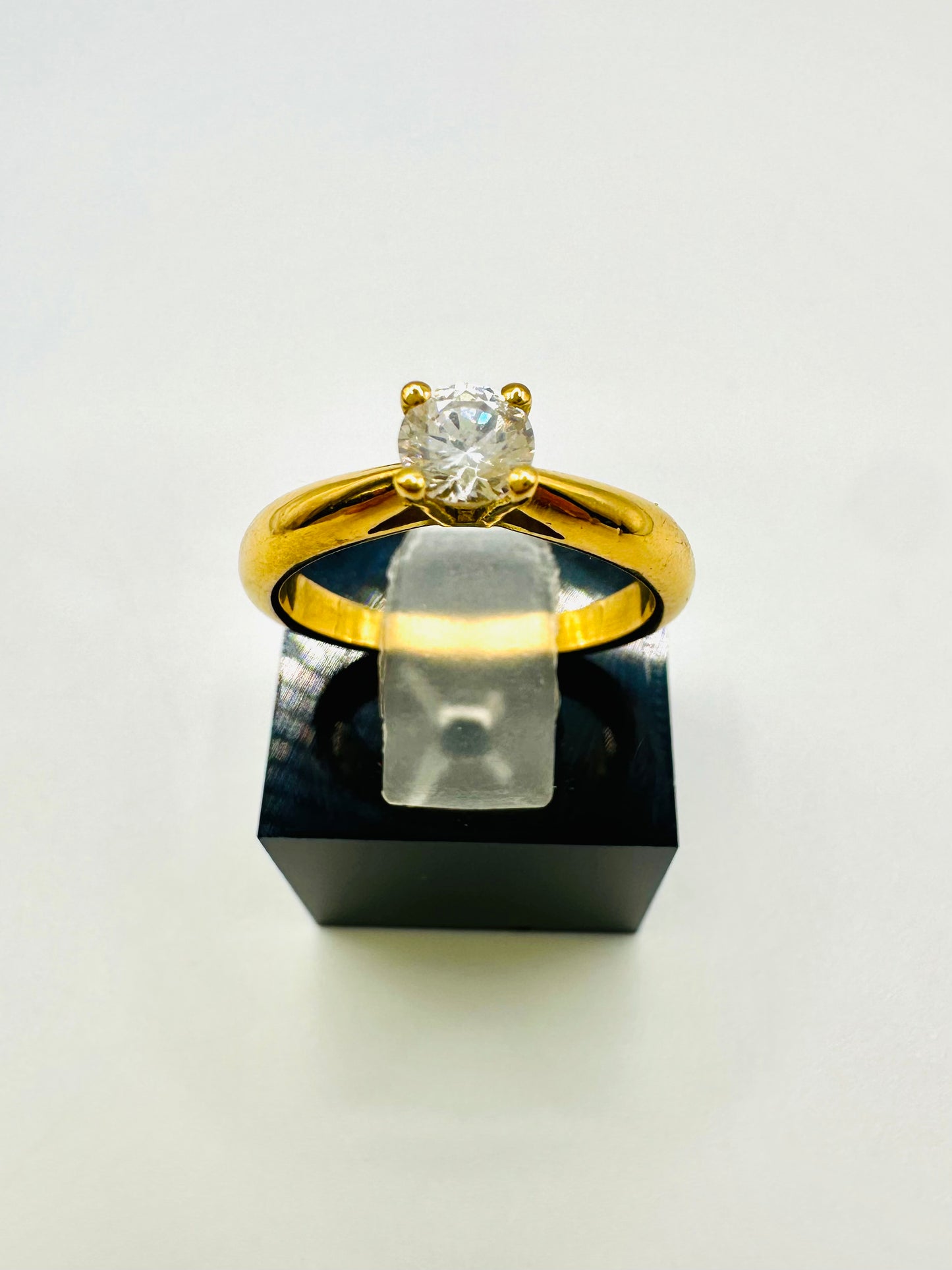 Bague de Mariage Solitaire En Or 18 Carats