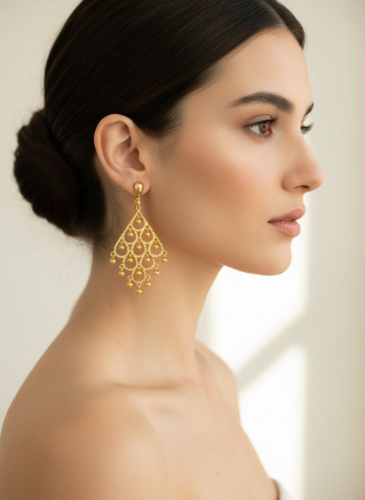 Boucles D’oreilles Vintage Or 750/1000