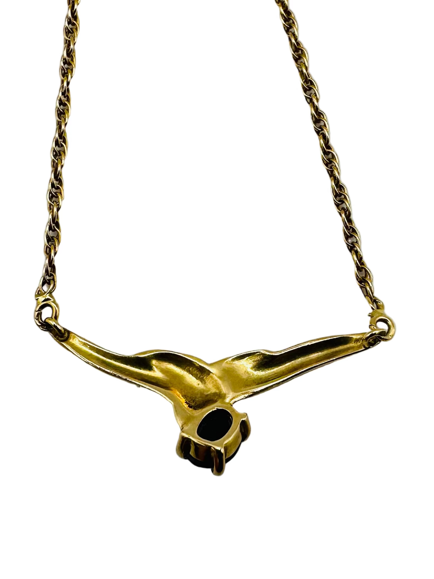 Collier pendentif saphir Or 18 Carats