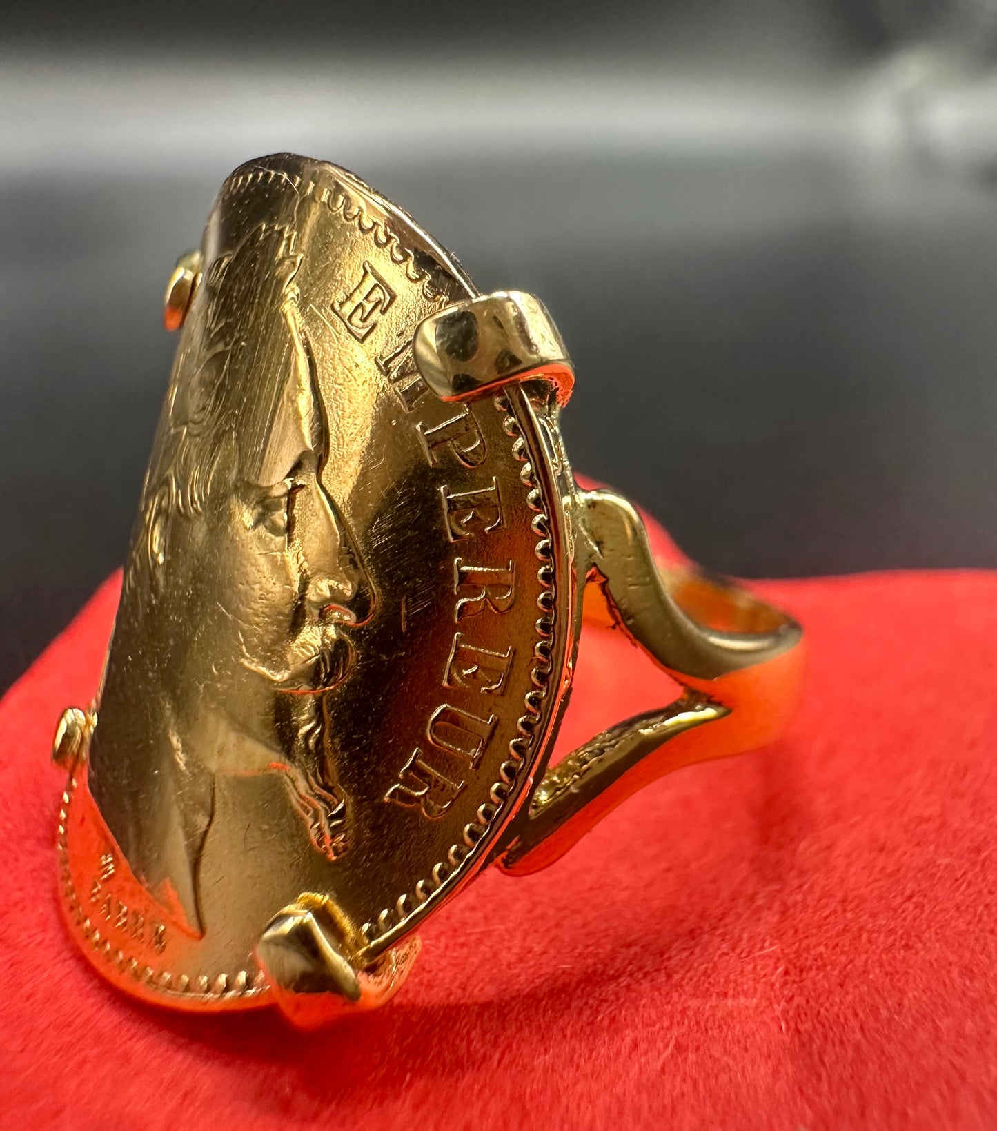 BAGUE 20 FRANCS NAPOLEON 4 GRIFFES