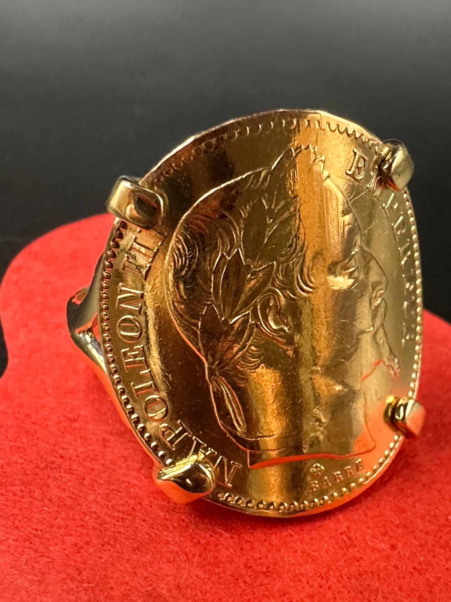 BAGUE 20 FRANCS NAPOLEON 4 GRIFFES