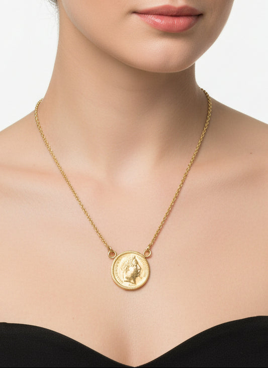 COLLIER PENDENTIF NAPOLEON 20 FRANCS