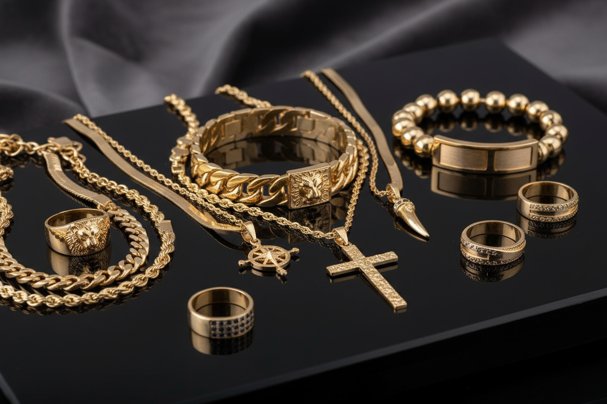 BIJOUX HOMME EN OR POUR MON SITE 