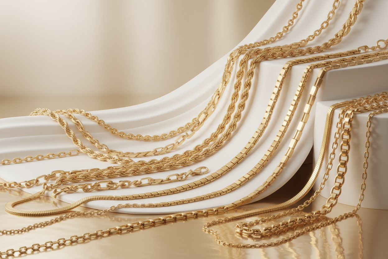 SELECTION DE CHAINE EN OR TOUTE SORTE DE MAILLE POUR MON SITE 